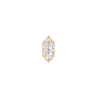 Ba$h - Diamond - Threadless End Threadless Ends Buddha Jewelry Yellow Gold