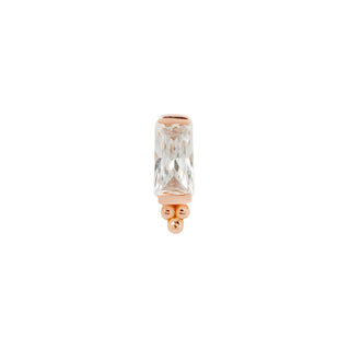 Dior - CZ - Threadless End Threadless Ends Buddha Jewelry Rose Gold  