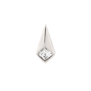 Chelsea - CZ - Threadless End Threadless Ends Buddha Jewelry White Gold  