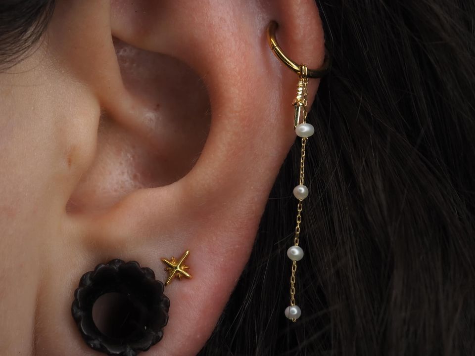 4 Bead Charm with Pearl Charms Buddha Jewelry