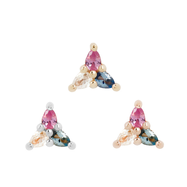 3 Little Pears Trans Pride Threadless End Threadless Ends Buddha Jewelry