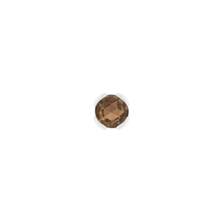 Peekaboo - Smoky Quartz - Threadless End Threadless Ends Buddha Jewelry White Gold
