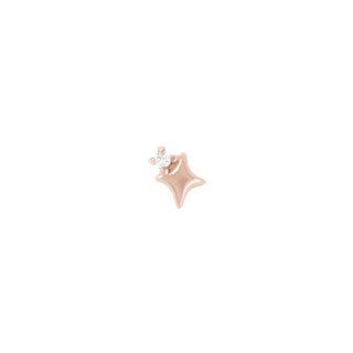 Star Stuff - Diamond - Threadless End Threadless Ends Buddha Jewelry Rose Gold