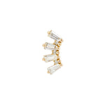 APP-Crown Jewels Threadless End with CZ Threadless Ends Buddha Jewelry 14k Yellow Gold