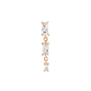 Harlow - CZ - Threadless End Threadless Ends Buddha Jewelry Rose Gold  