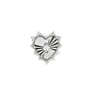 Bad Romance - CZ - Threadless End Threadless Ends Buddha Jewelry White Gold  