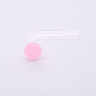 Glass Nostril Retainer - Assorted Colors Glass Buddha Jewelry