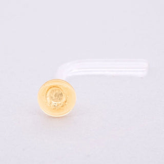 Glass Nostril Retainer - Assorted Colors Glass Buddha Jewelry