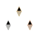 Almost Famous Threadless End with Black Spinel Threadless Ends Buddha Jewelry