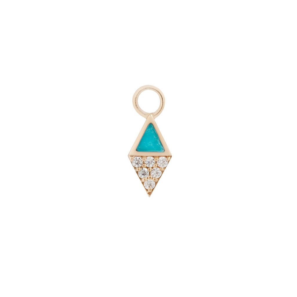 Almost Famous Charm with Turquoise Charms Buddha Jewelry 14k Yellow Gold