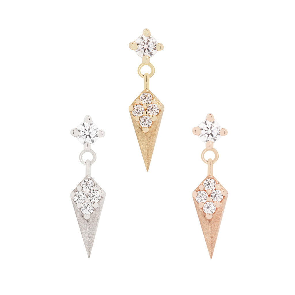 Artform Threadless End with CZ Threadless Ends Buddha Jewelry