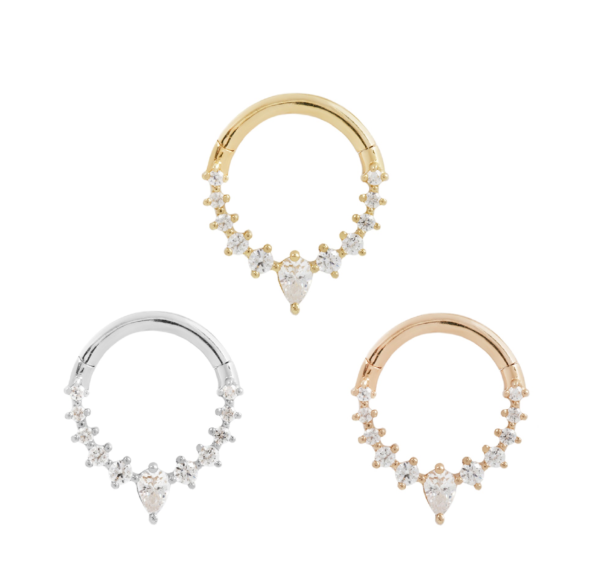 Athena Clicker with CZ Clickers Buddha Jewelry