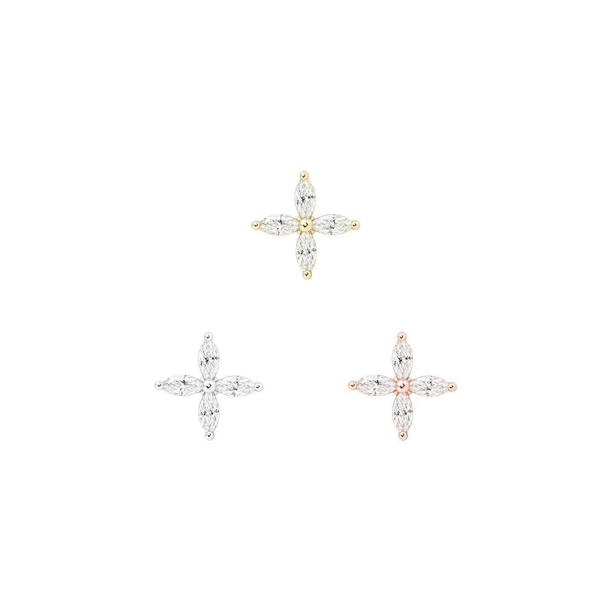 Atmosphere Threadless End with CZ Threadless Ends Buddha Jewelry