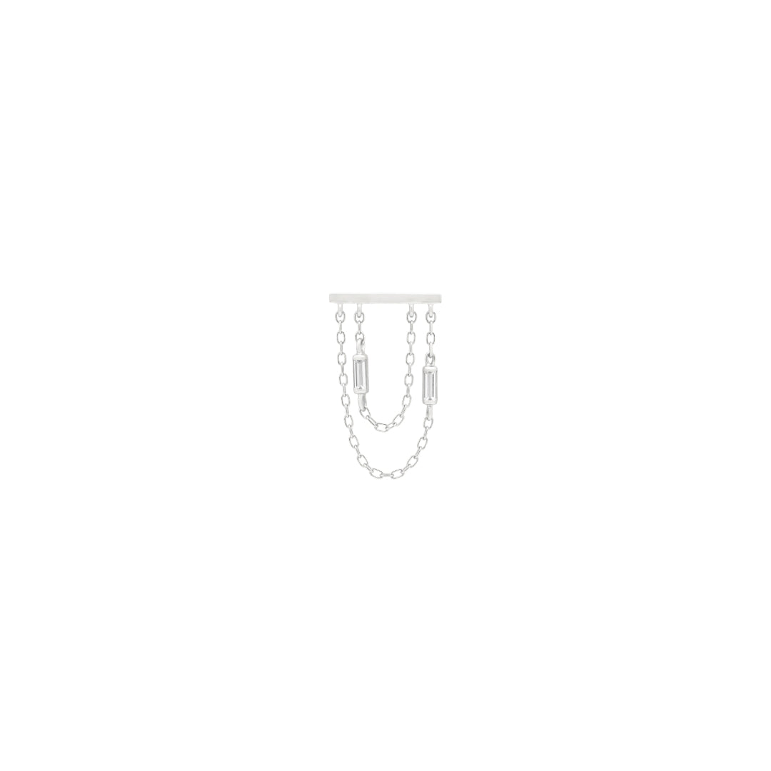 Attention Everyone Threadless End with CZ Threadless Ends Buddha Jewelry 14k White Gold