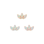 Moet Mini Threadless End with Opal Threadless Ends Buddha Jewelry