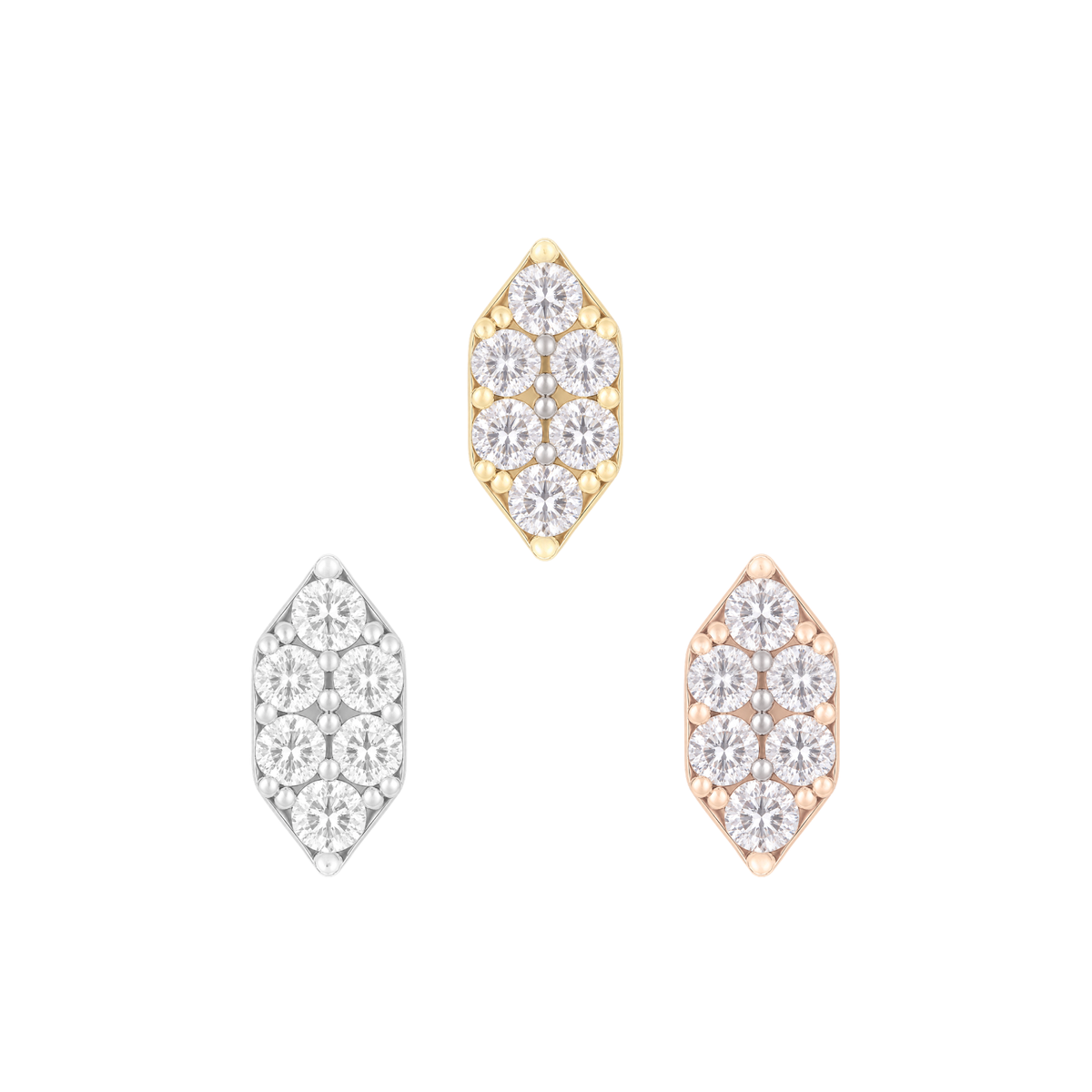 Ba$h Threadless End with Diamond