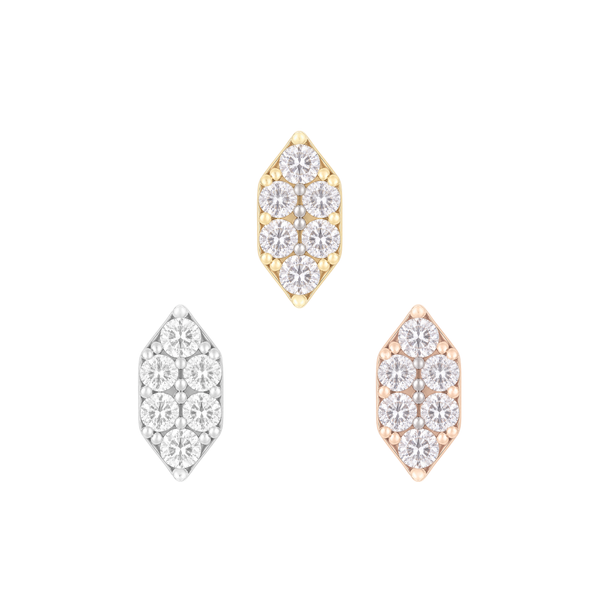 Ba$h Threadless End with Diamond