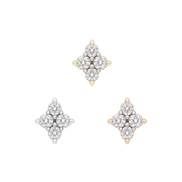 Belle Threadless End with Diamond