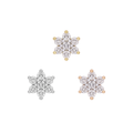 Bloom Threadless End with Diamond Threadless Ends Buddha Jewelry