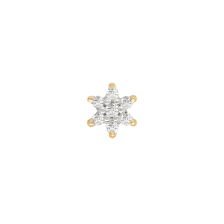 Bloom - Diamond - Threadless End Threadless Ends Buddha Jewelry Yellow Gold
