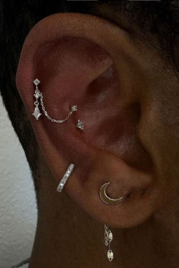 Flaunt Threadless End with CZ Threadless Ends Buddha Jewelry