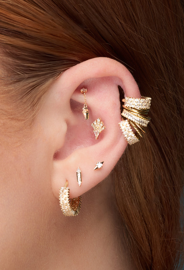 Savor Threadless End with CZ Threadless Ends Buddha Jewelry