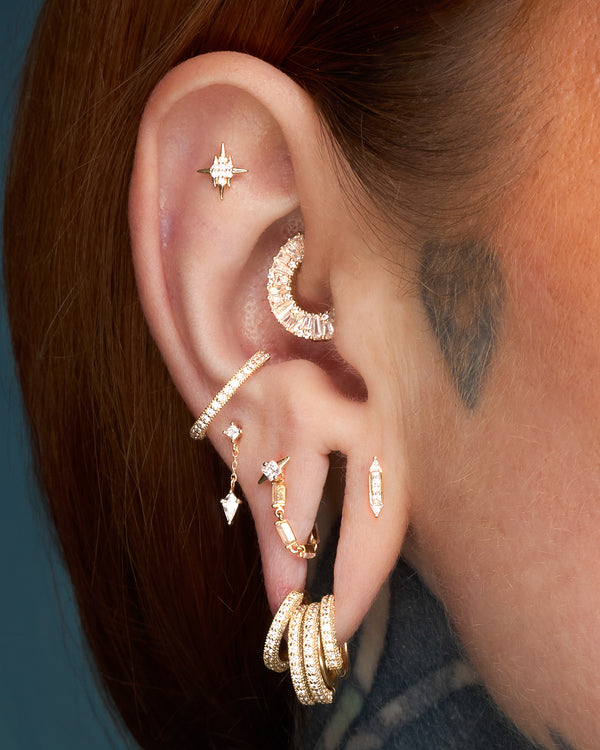 Fearless Threadless End with CZ Threadless Ends Buddha Jewelry