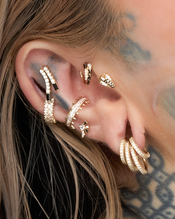 Akira Clicker with CZ Clickers Buddha Jewelry