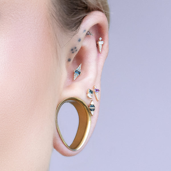 Dystrikt Threadless End with CZ Threadless Ends Buddha Jewelry