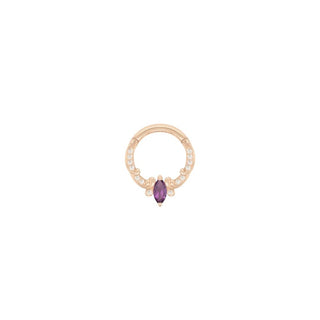 Coterie - Amethyst - Clicker Clickers Buddha Jewelry Rose Gold