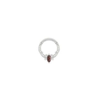 Coterie - Garnet - Clicker Clickers Buddha Jewelry White Gold