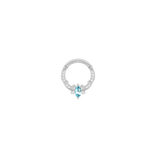 Coterie - London Blue Topaz - Clicker Clickers Buddha Jewelry White Gold