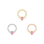 Coterie Clicker with Pink Tourmaline Clickers Buddha Jewelry