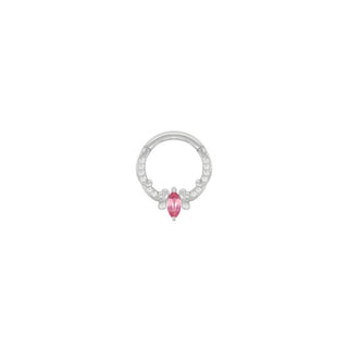 Coterie - Pink Tourmaline - Clicker Clickers Buddha Jewelry White Gold