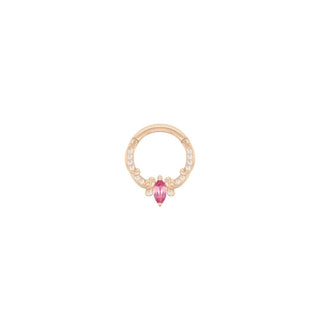 Coterie - Pink Tourmaline - Clicker Clickers Buddha Jewelry Rose Gold