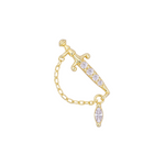 Creed Threadless End with CZ Threadless Ends Buddha Jewelry