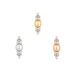 Crushing Threadless End with Diamond Threadless Ends Buddha Jewelry