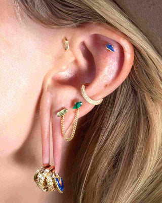 Mystic Threadless End with Moss Agate Threadless Ends Buddha Jewelry