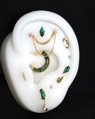 Harmonic Clicker with Moss Agate Clickers Buddha Jewelry
