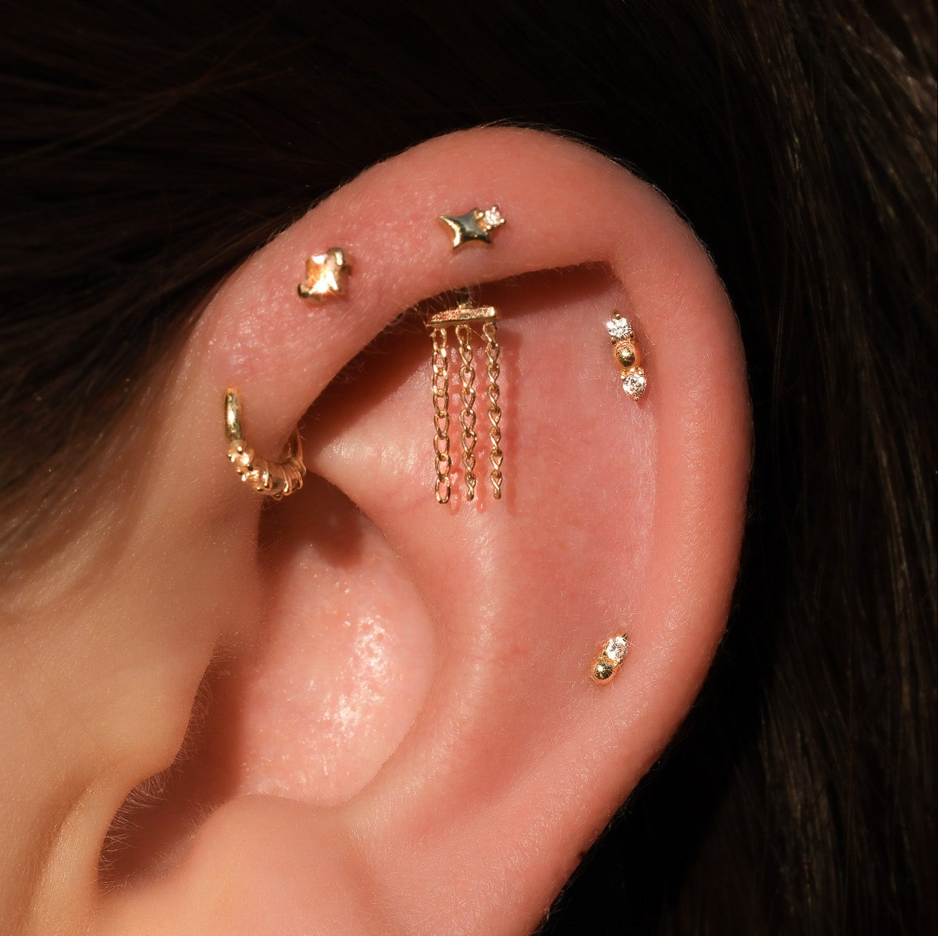 Crushing Threadless End with Diamond Threadless Ends Buddha Jewelry