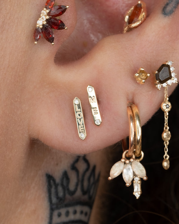 "ME" Threadless End with Diamond Threadless Ends Buddha Jewelry