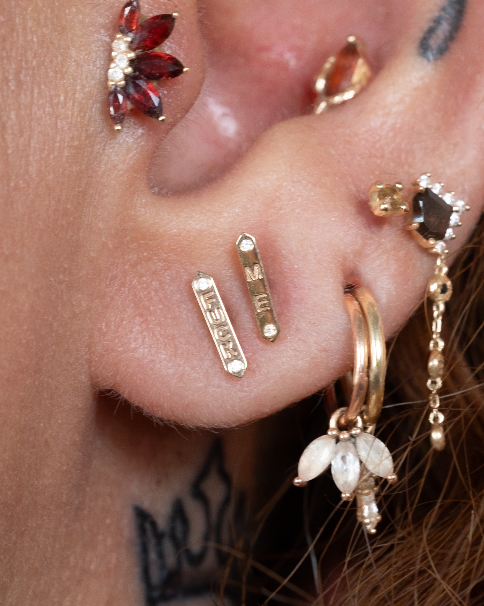 ME Threadless End with Diamond Threadless Ends Buddha Jewelry