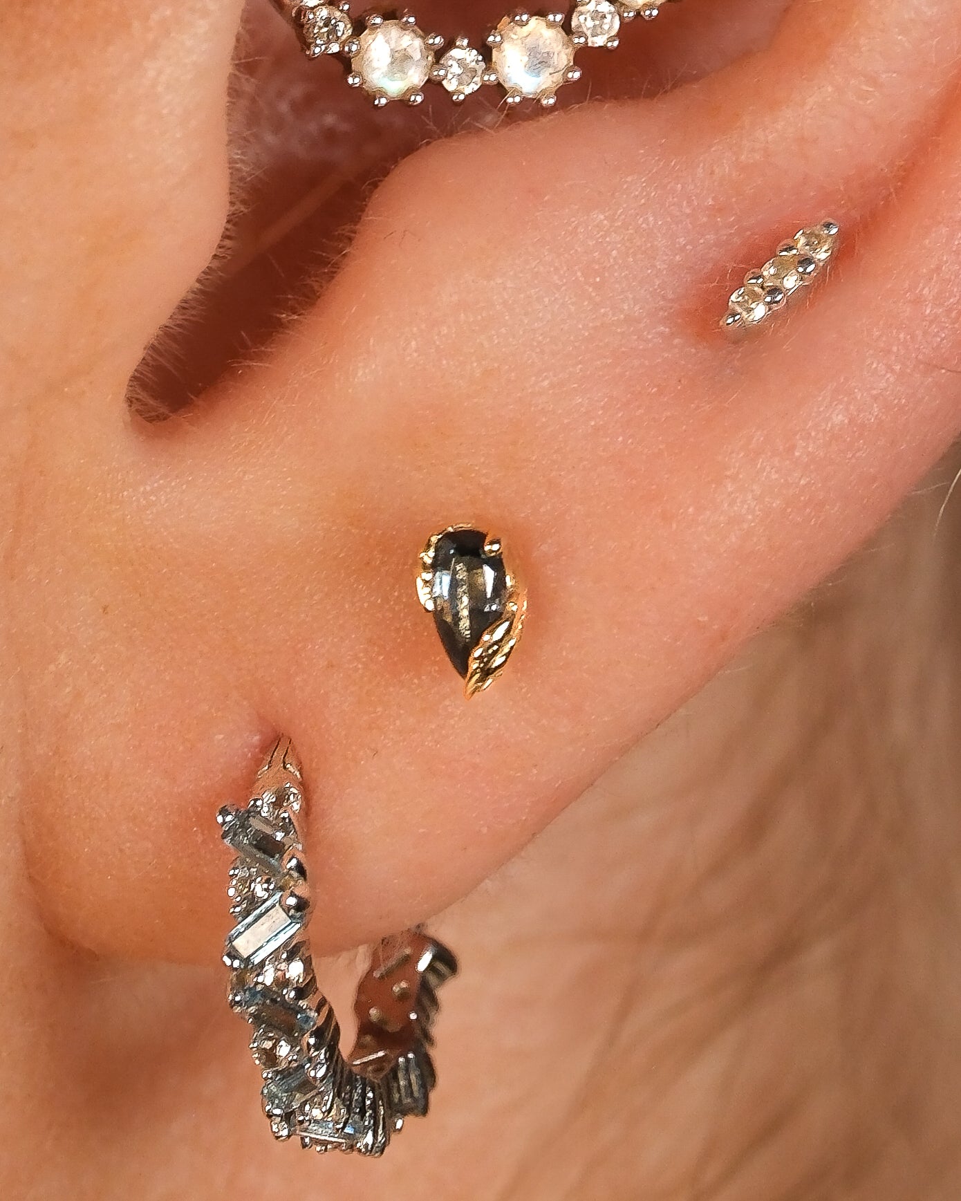 Occasion Threadless End with London Blue Topaz Threadless Ends Buddha Jewelry