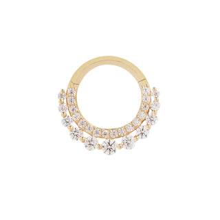 Gl'amor - CZ - Clicker Clickers Buddha Jewelry Yellow Gold