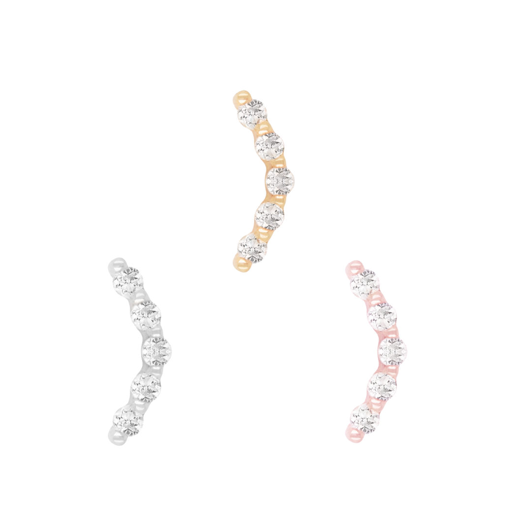 Diem Threadless End with Diamond Threadless Ends Buddha Jewelry