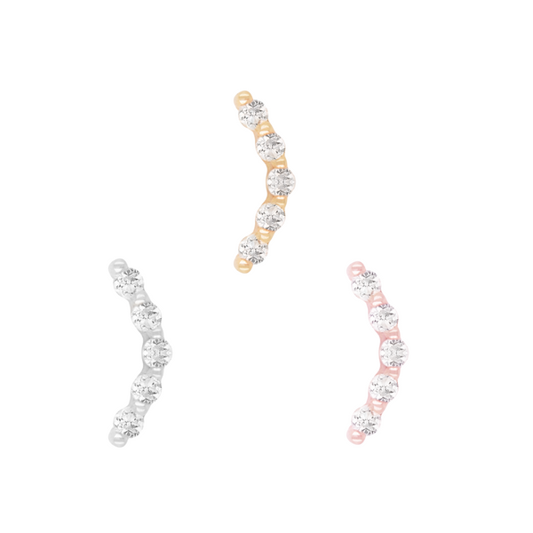 Diem Threadless End with Diamond Threadless Ends Buddha Jewelry