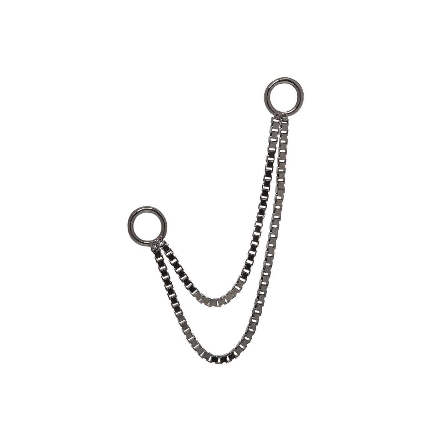 Box Double Black Rhodium Chain Chains Buddha Jewelry