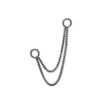 Box Double Black Rhodium Chain Chains Buddha Jewelry
