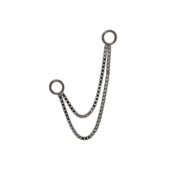 Box Double Black Rhodium Chain Chains Buddha Jewelry