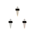 Dystrikt Threadless End with Black Spinel Threadless Ends Buddha Jewelry